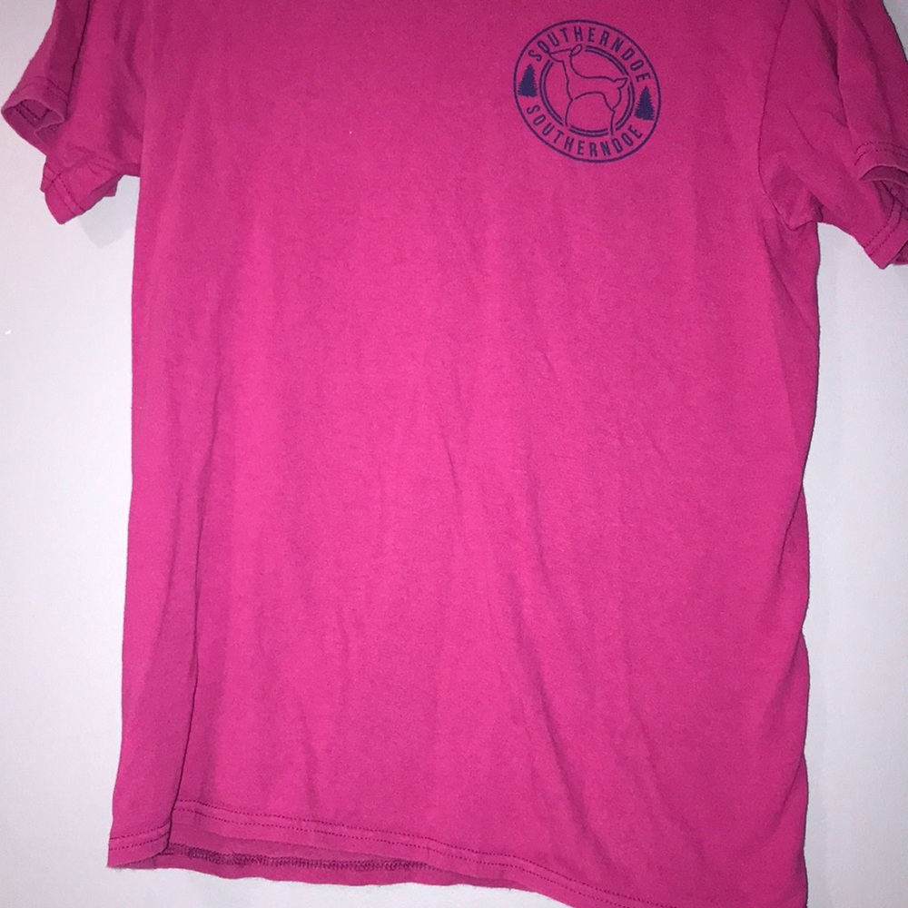 A dark pink southern doe shirt!!